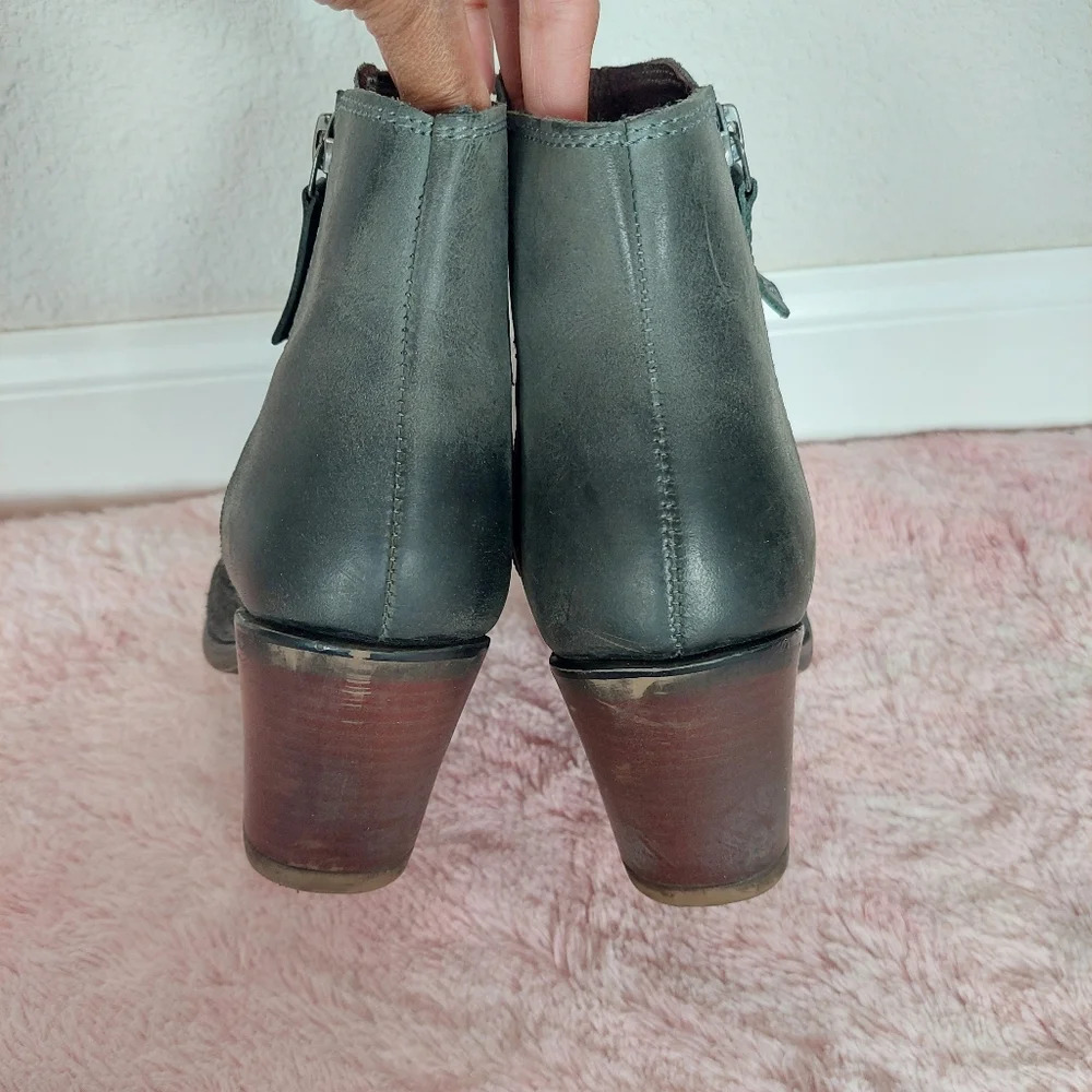 ROAN by Bedstu Lina Suede Leather‎ Ankle Booties Size 7.5 - Picture 4 of 8